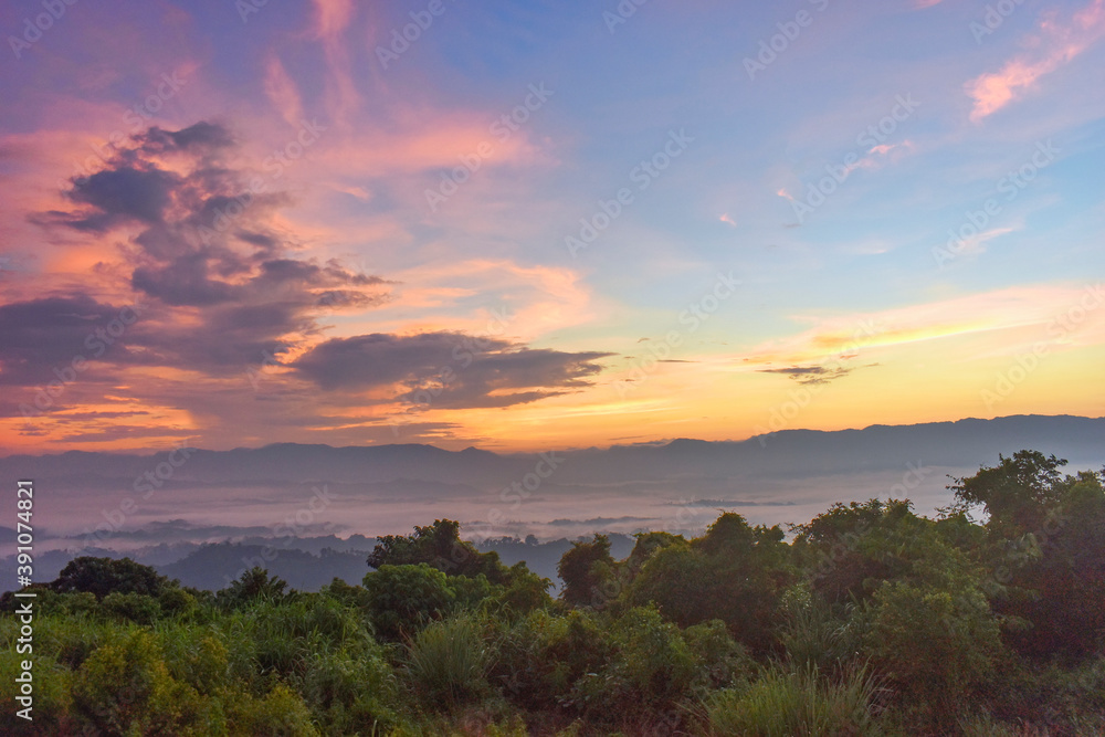 Sunset Landscape in Bangladesh and beautiful colorful sky. Sunset Landscape in Bangladesh and beautiful colorful sky.