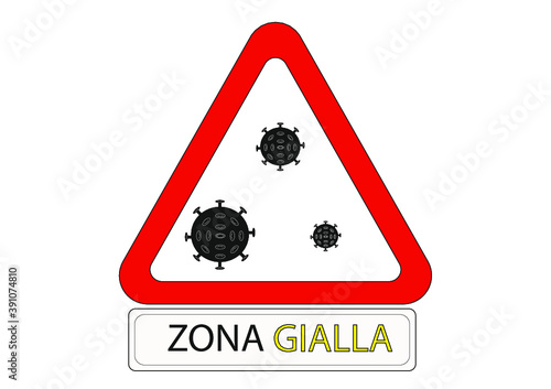 Segnale zona gialla
