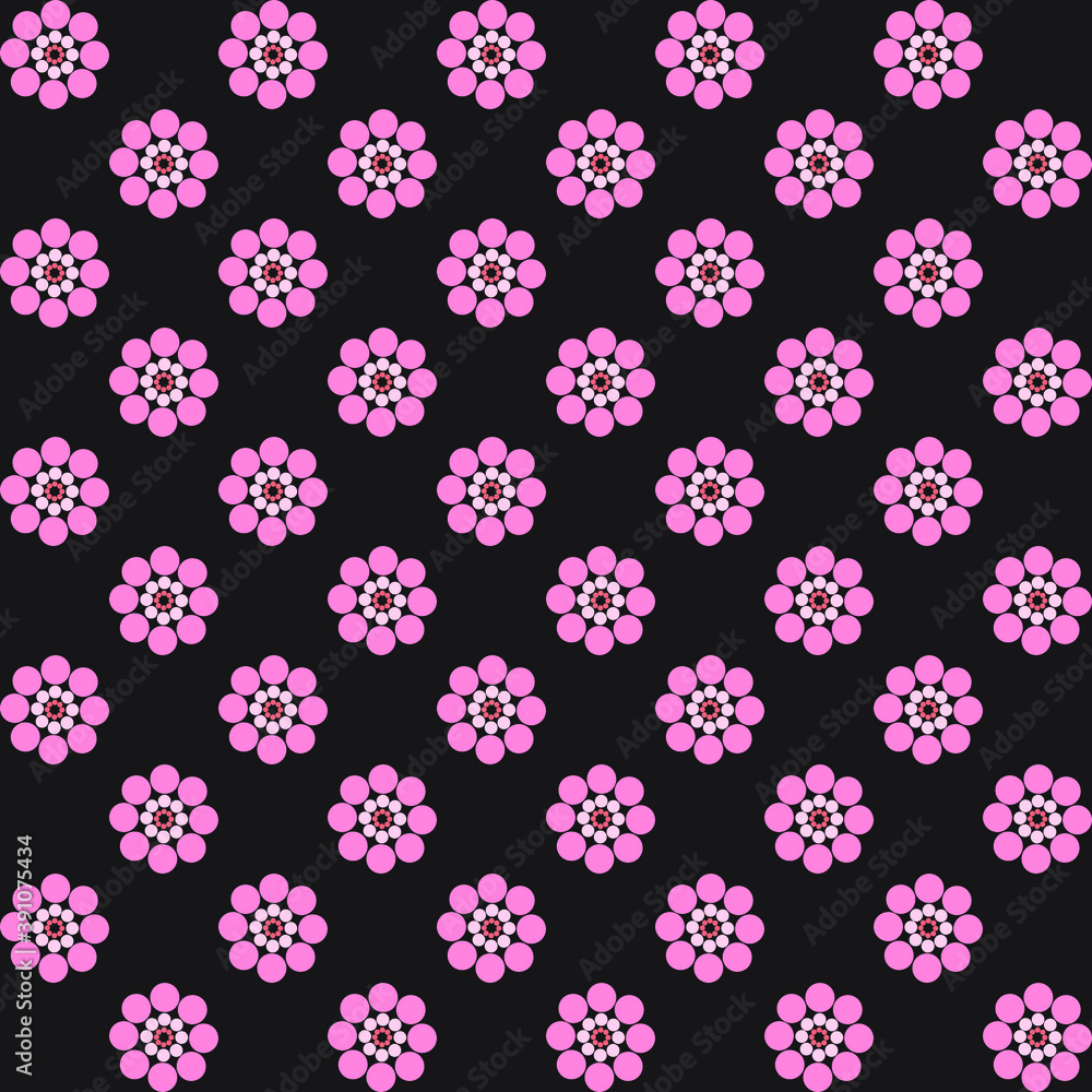 Seamless pattern with flowers can be used for fabric, print, wallpaper, gift wrapping, wrapping paper, web design and more. 