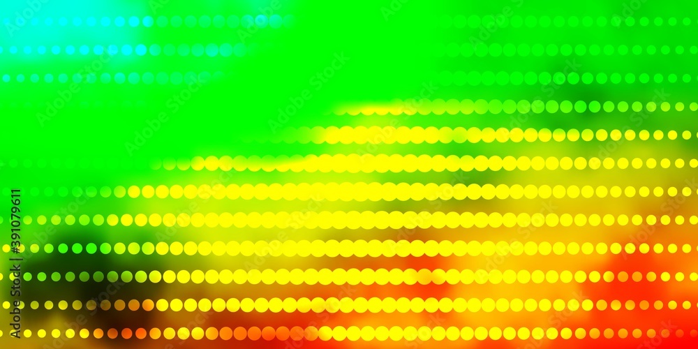 Light Green, Yellow vector layout with circles. Light Green, Yellow vector layout with circles.