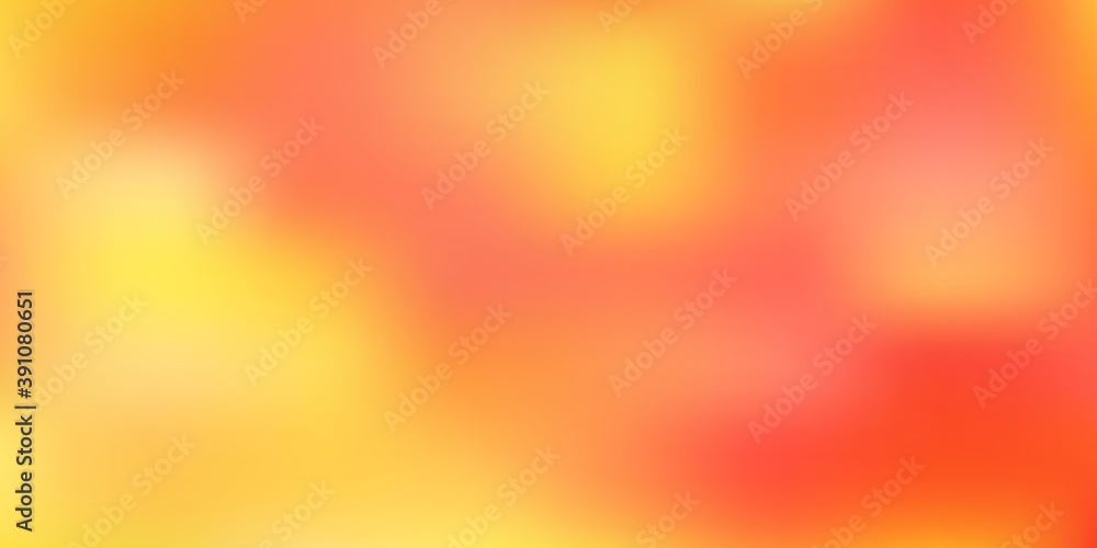 Light orange vector abstract blur layout.