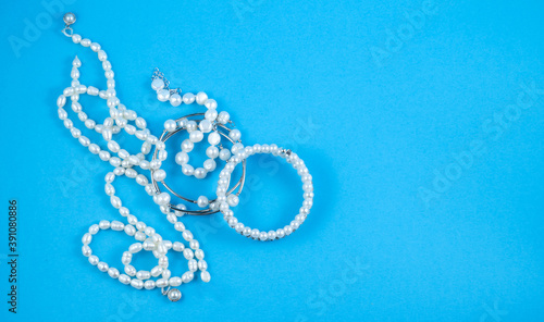 image of pearl jewelry close-up