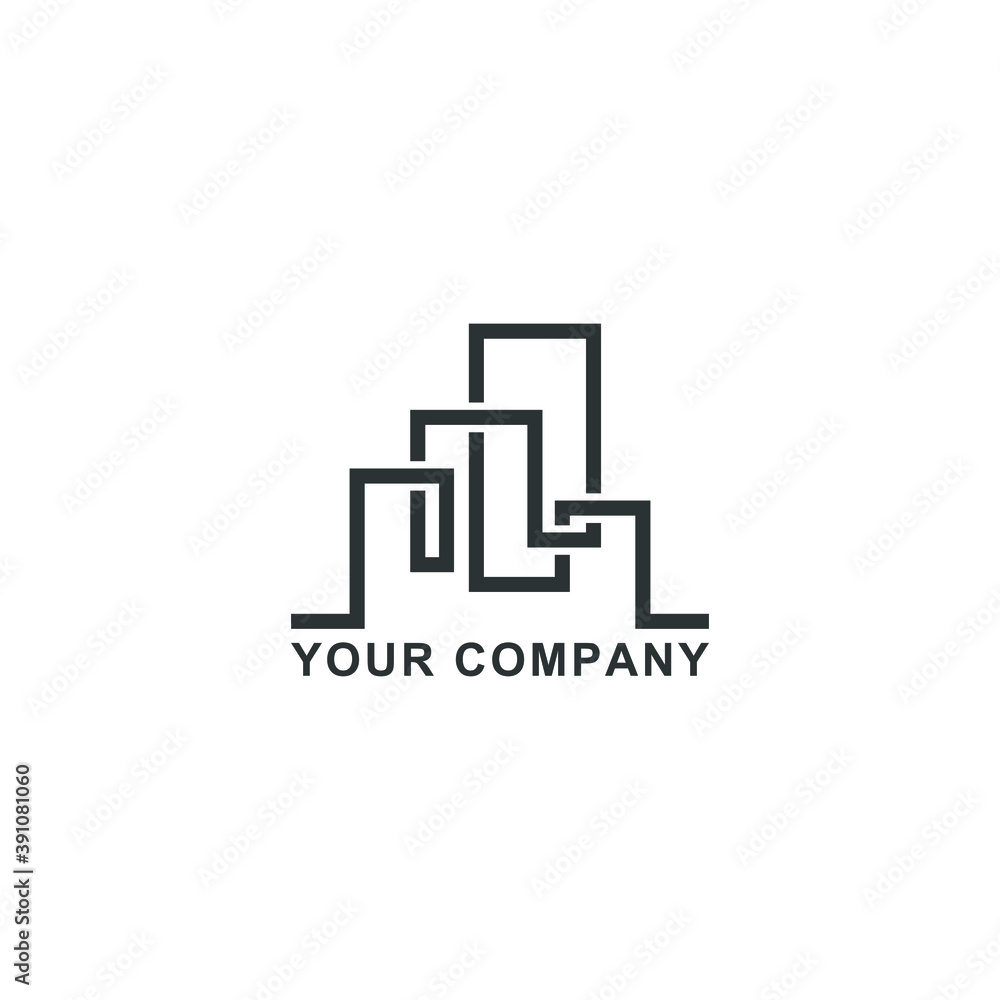 real estate icon vector logo design. real estate template quality logo symbol inspiration
