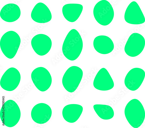 Organic blobs, svg for web design, web application, UX/UI, point menu icon, collection of 20.