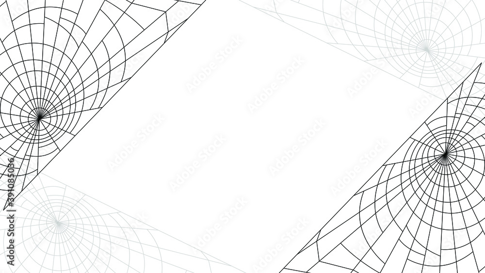 Spider Web On White Background. Halloween Design Elements. Spooky Scary Horror Decor Vector. Spider Web On White Background. Halloween Design Elements. Spooky Scary Horror Decor Vector.