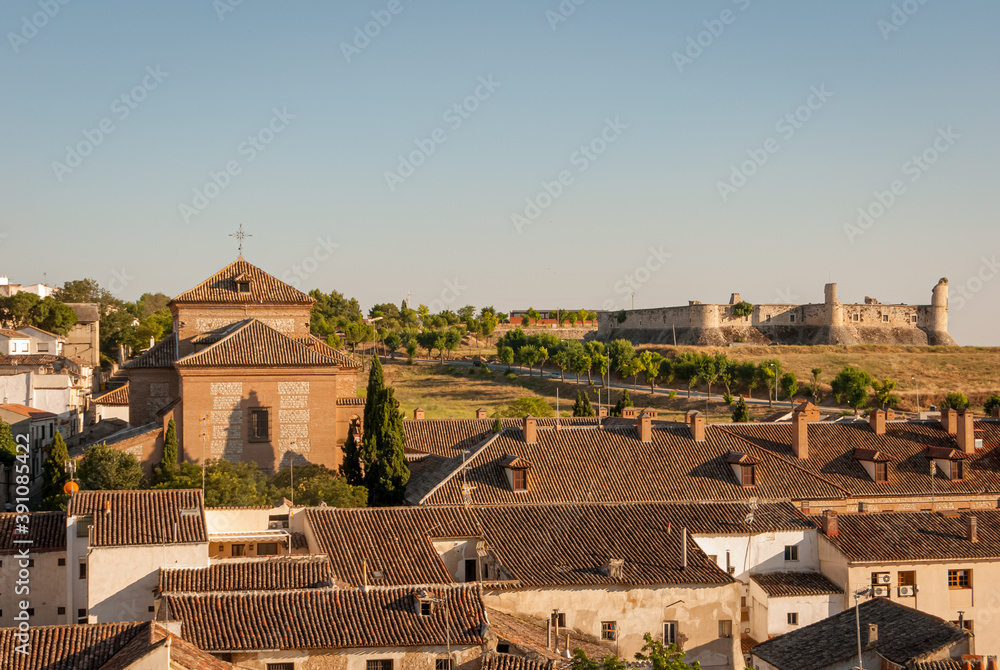 Views of the town of Chinchon, Madrid. Spain