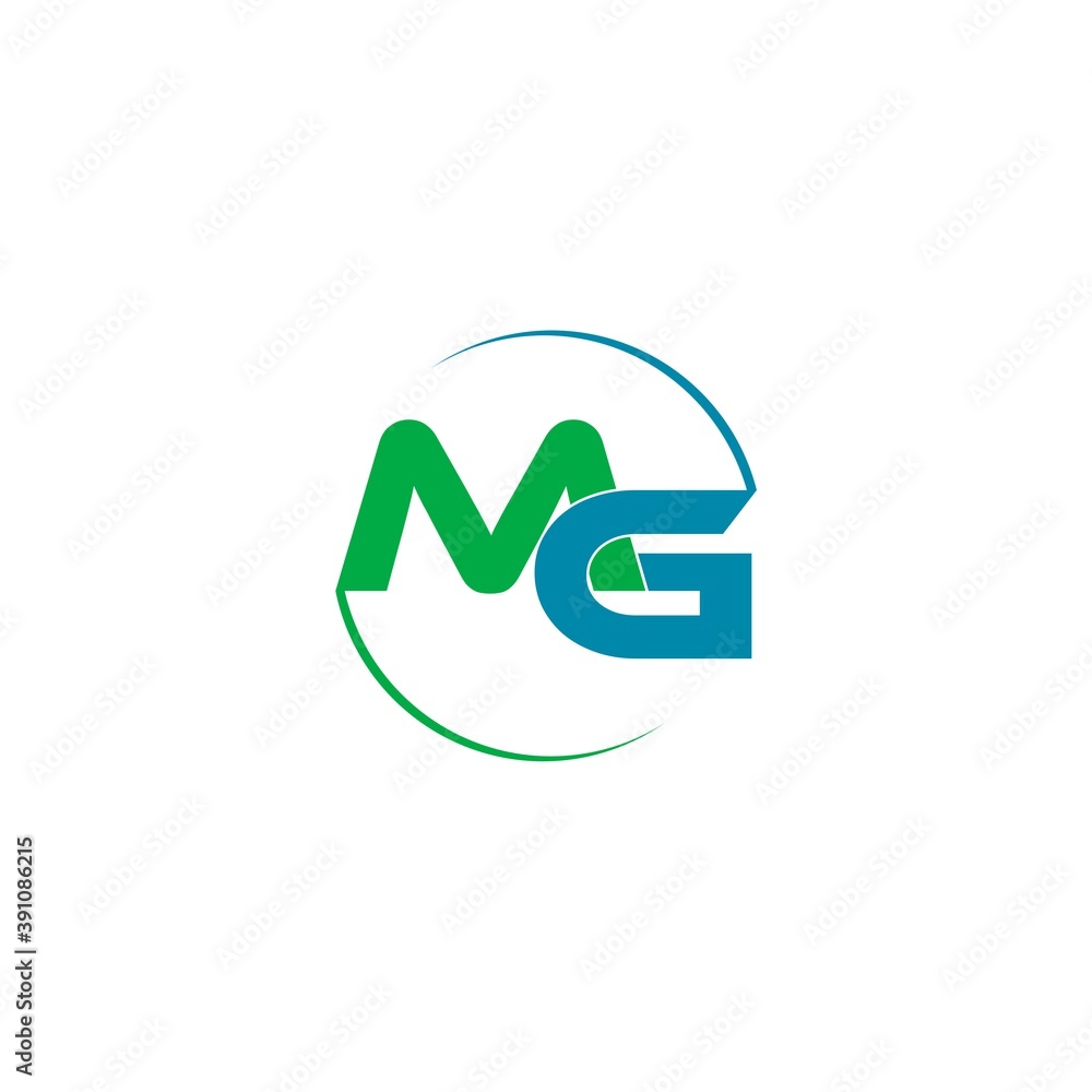 Initial MG letter Logo isolated on white background Initial MG letter Logo isolated on white background