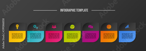 Business infographic template. Timeline. Vector