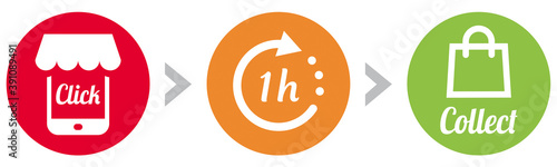 ICÔNE CLICK AND COLLECT COULEUR