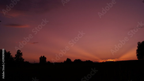 Wallpaper Mural sunset in the city Torontodigital.ca