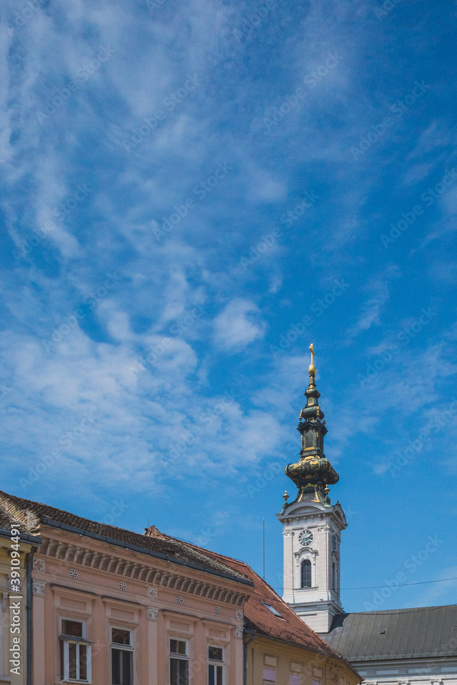 Tower of Saint George's Cathedral, Novi Sad, Serbia