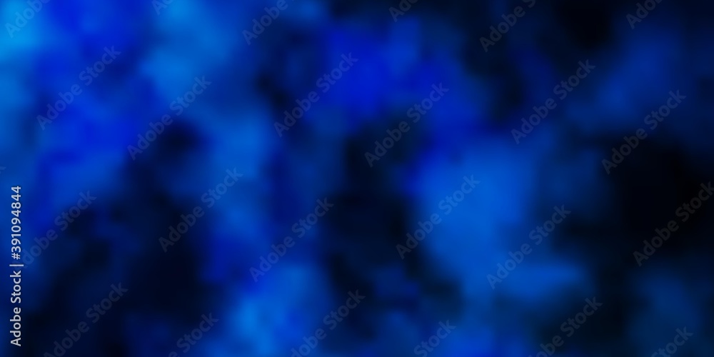 Light BLUE vector pattern with clouds. Light BLUE vector pattern with clouds.