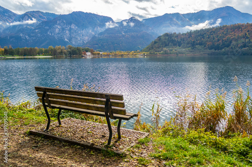 View on the Levico lake, Trento - Italy