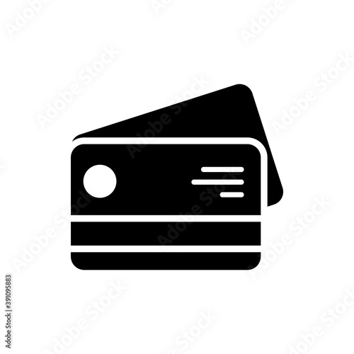 Credit Card Solid Style Icon. Eps 10 File