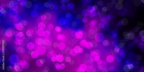 Light Purple vector texture with circles.