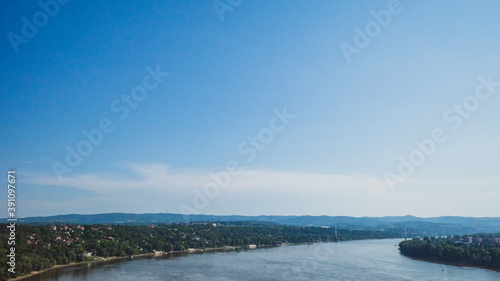 View of Danube River from Petrovaradin Fortress, Novi Sad, Serbia