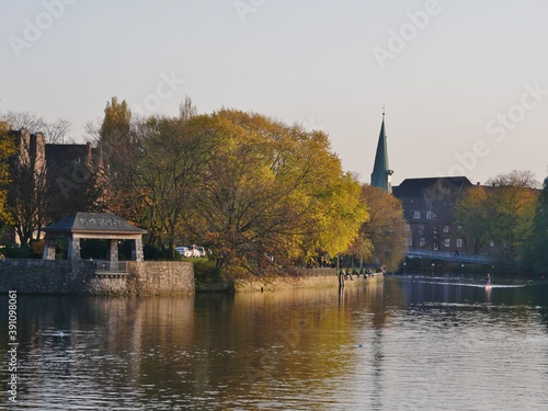 Johanniskirche hinter dem Haynspark in Hamburg photo