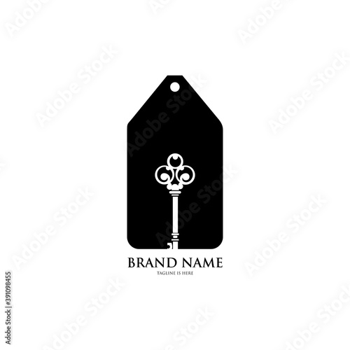 key icon design template vector. icon on white background. Flat design