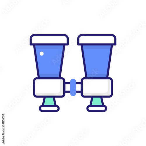 Binoculars Flat Icon Style illustration. EPS 10 File © Designer`s Circle 