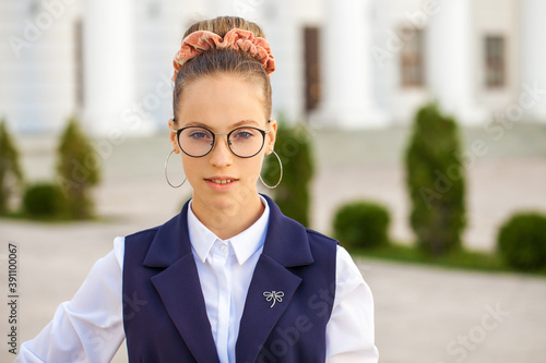 Portrait of a young beautiful woman