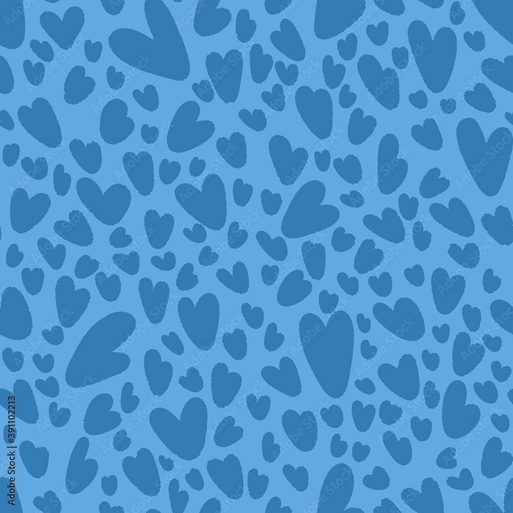 seamless valentines day heart dark blue and light blue pattern seamless valentines day heart dark blue and light blue pattern