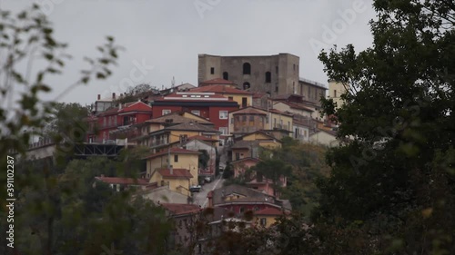 Time lapse video 4 K.
Panoramic view of a little village of southern Italy.
Capriglia Irpina, Avellino, Campania, Italy. photo