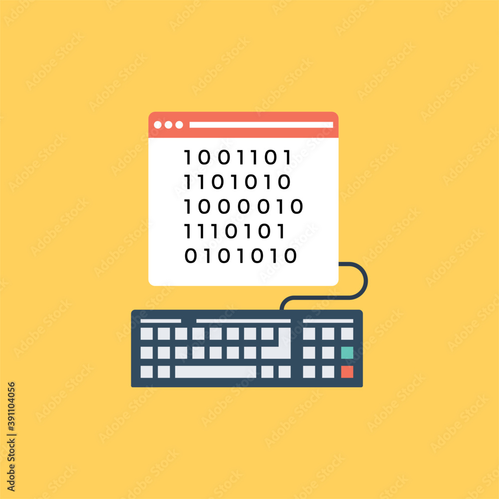 Flat design icon of page development or web programming
Flat design icon of page development or web programming