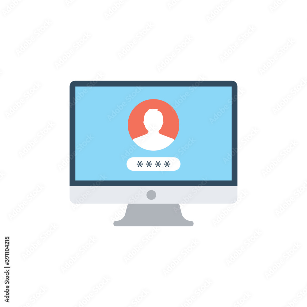 A monitor screen with account and password, concept of system security
A monitor screen with account and password, concept of system security