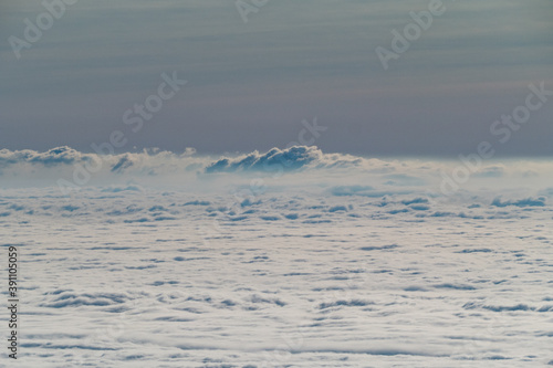 czech Jeseniky Mountains above the inversion cloud © luciezr