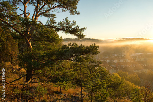 Foggy morning - View over Mölndal - från Safjället