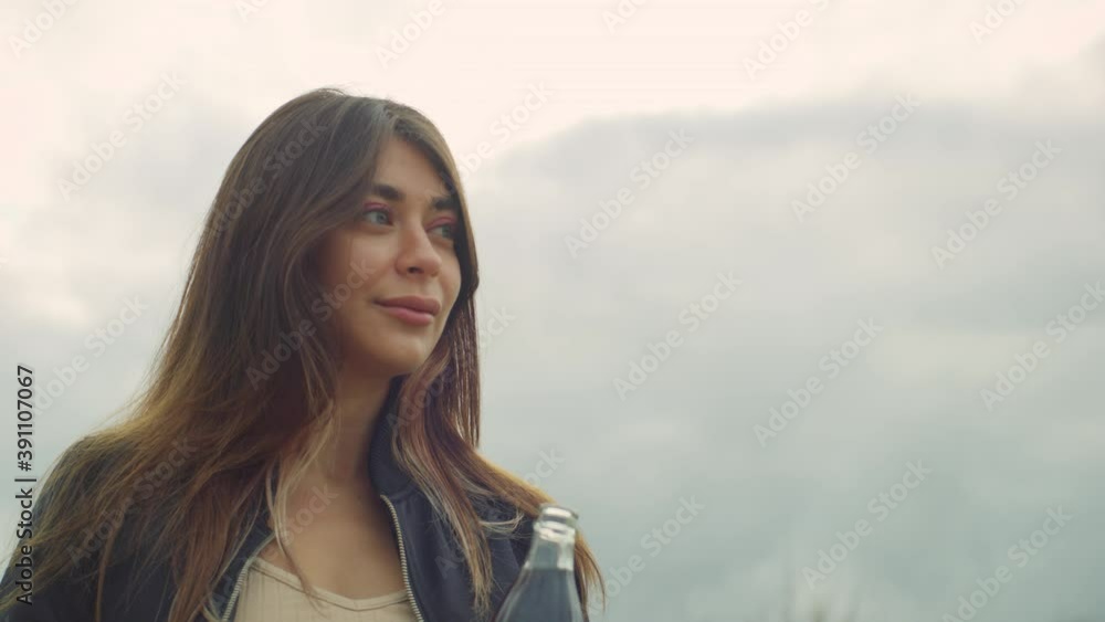 Beautiful Young Woman With Bottle Of Soda Red Helium 4K
Beautiful Young Woman With Bottle Of Soda Red Helium 4K