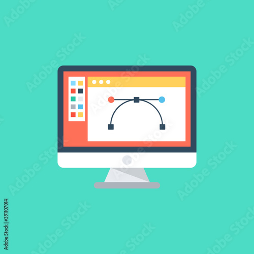 
Creative process flat vector design illustration 
