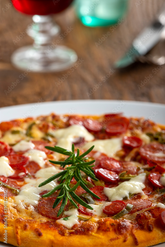 rosemary on a pizza rosemary on a pizza