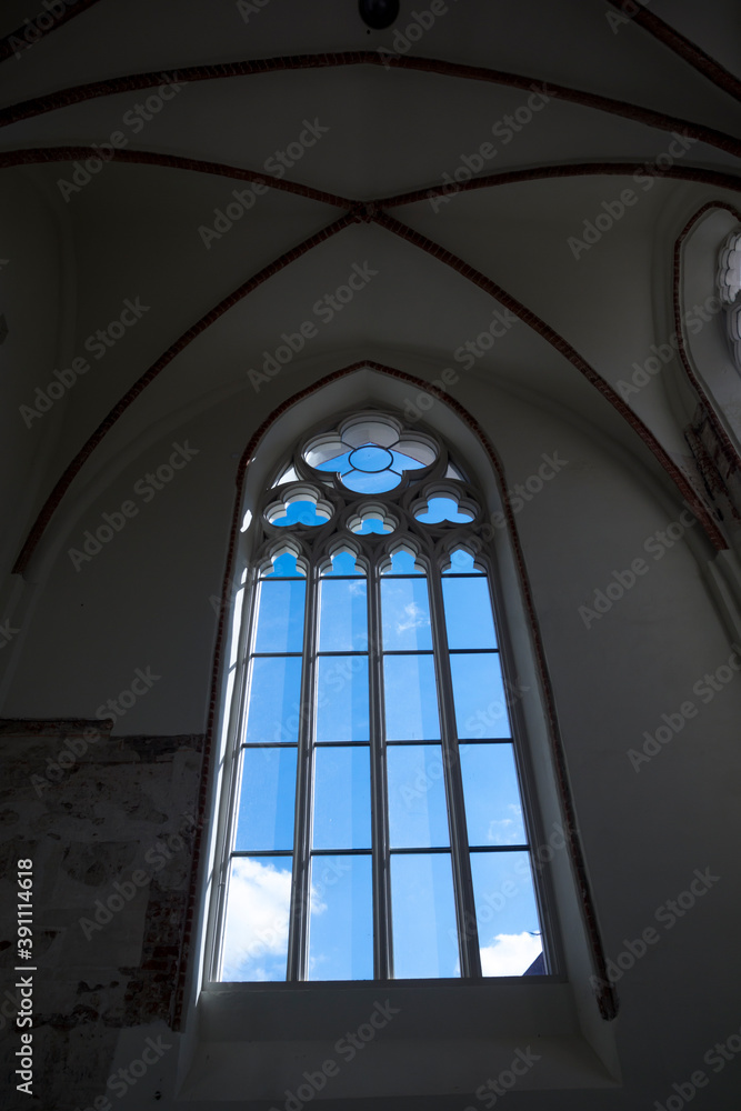 window in a gothic church