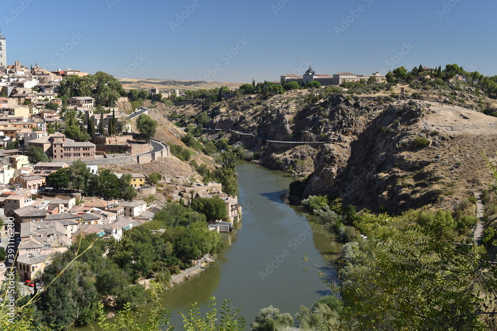 view of toledo and tagus river