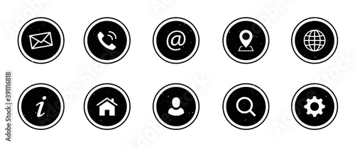 Contact Icons Web Communication