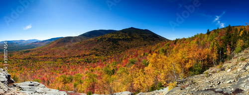 Panoramic view of Whiteface mountain from Cobble lookout