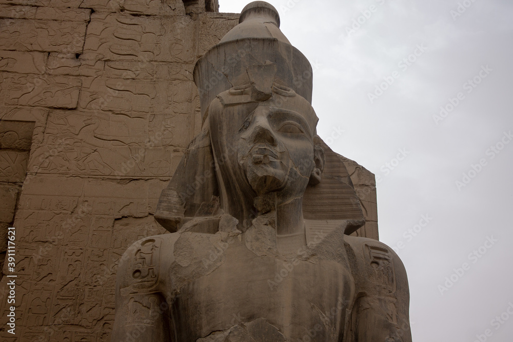 Fototapeta premium Monument of Ramses II in ruins