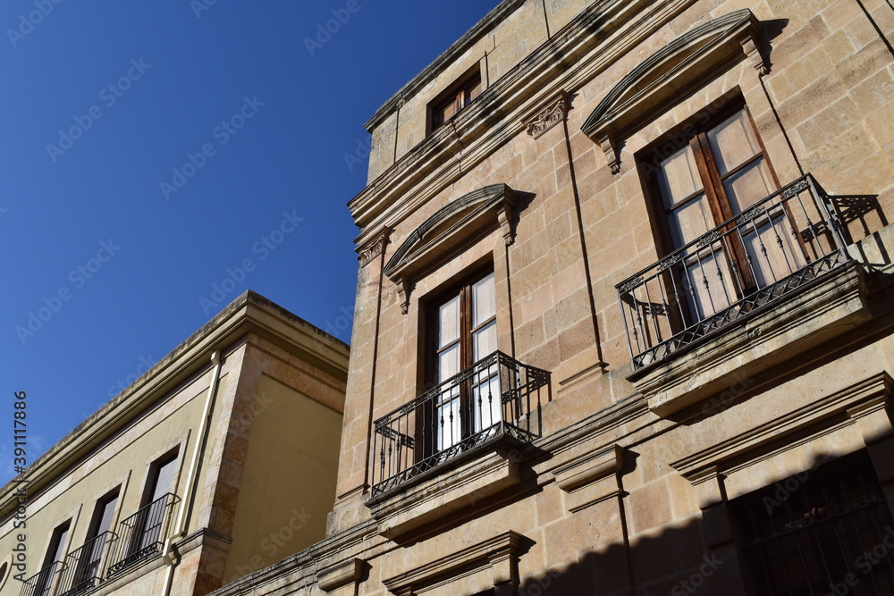 Obraz premium building facades with windows