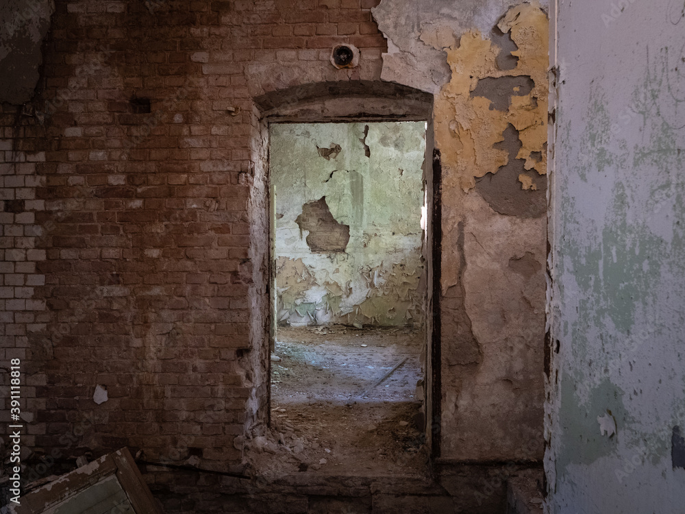 The old abandoned room of a building, Lost Place The old abandoned room of a building, Lost Place