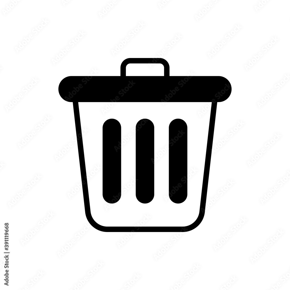 Delete Solid icon style illustration. Eps 10 file Delete Solid icon style illustration. Eps 10 file