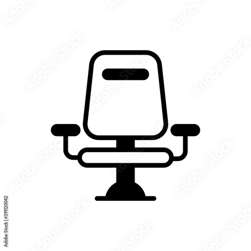 Chair Solid icon style illustration. Eps 10 file