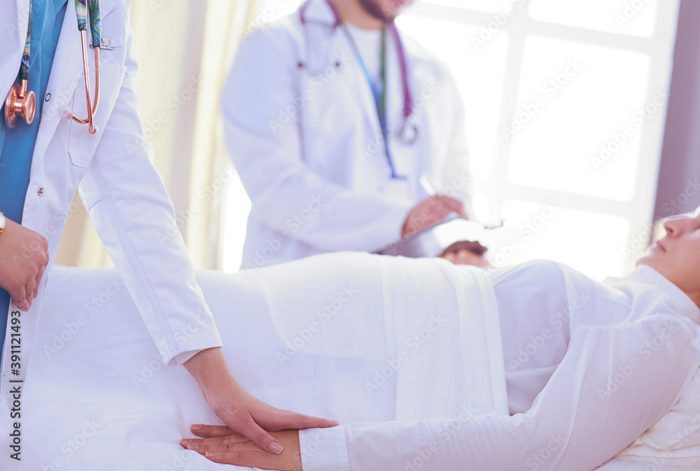 doctor or nurse talking to patient in hospital doctor or nurse talking to patient in hospital