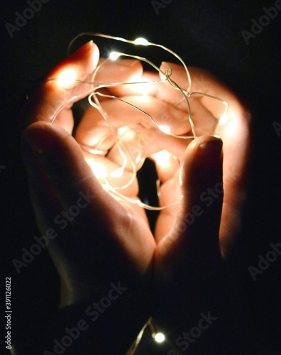 bulb in hand