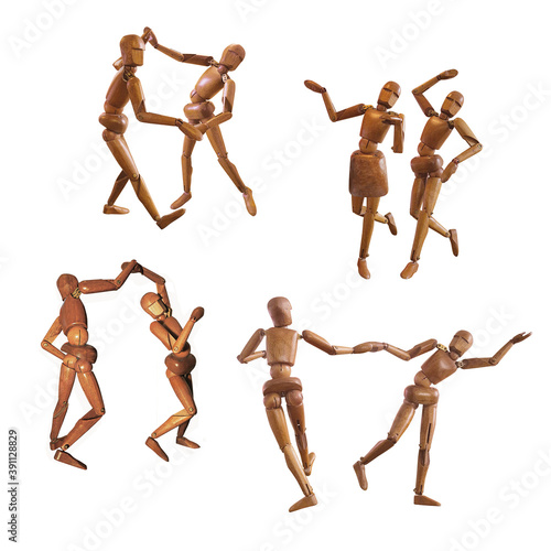 silhouette, bonhomme en boit, gens, danse, bois, position, modele, ballet, isolé, femme, blanc, art, sport, mannequin, modèle, corps, figurine, humain, équipe, danseur, andouille, noir, bois, personn