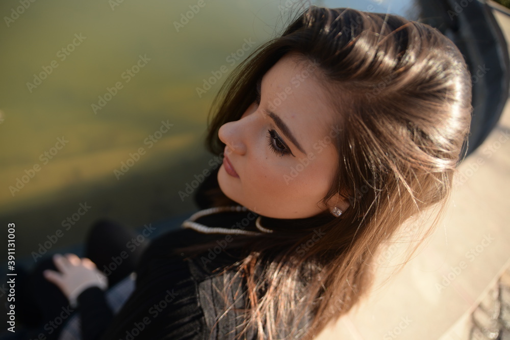 Fototapeta premium Portrait of a beautiful young woman