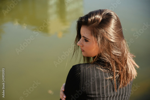 Portrait of a beautiful young woman