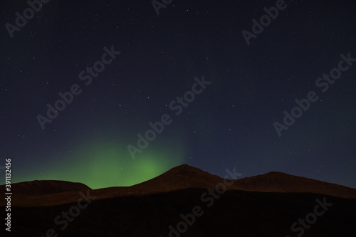 Northern Lights in the sky's above Hornafjordur in south Iceland