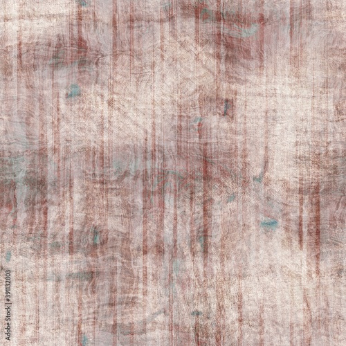 Seamless old aged tapestry rug kilim pattern. High quality illustration. Sun bleached red, burnt orange, and turquoise blue colored vintage Turkish style rug design. Antique carpet graphic design.