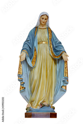 Фотография Our Blessed Morther Mary statue isolated